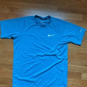 Nike Men's Hydroguard Short Sleeve Blue Tee UPF40+